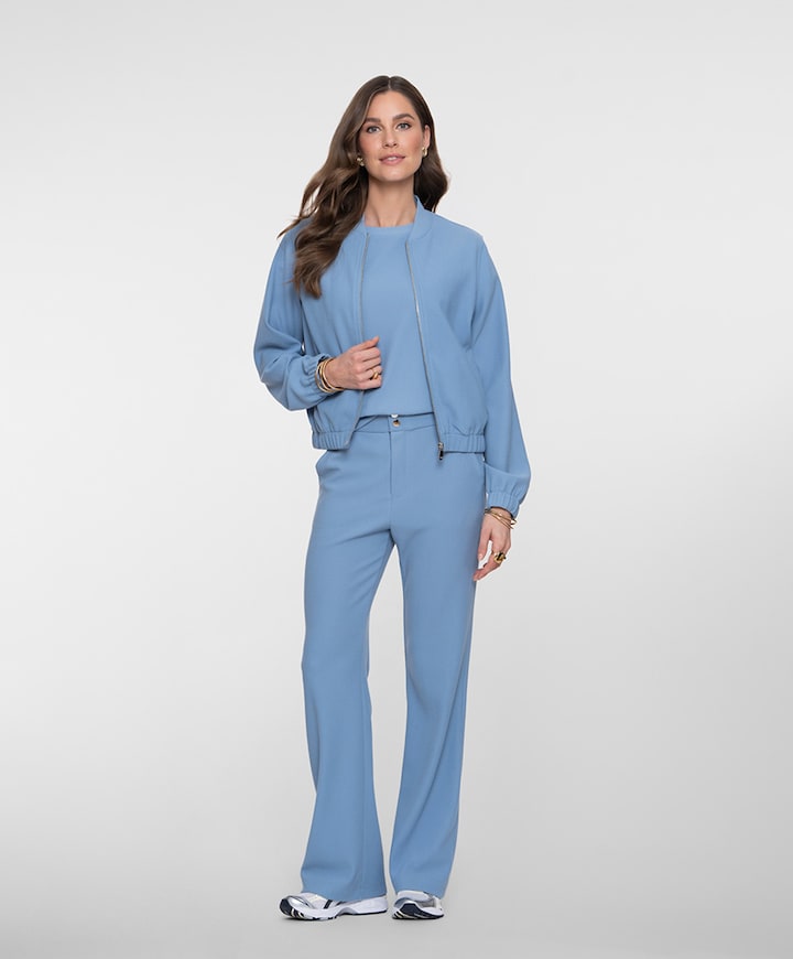 Comfy dames broek blauw