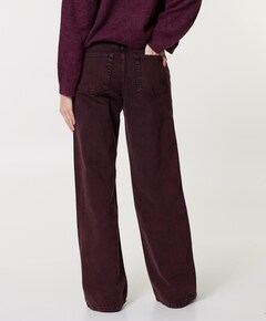 Nuit wide leg jeans bordeaux