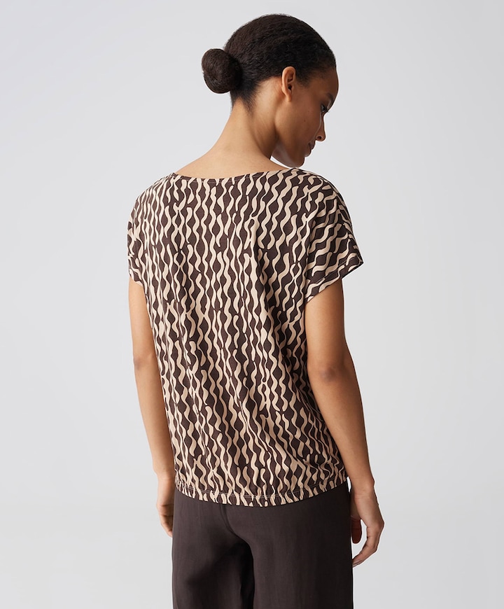 Dames T-shirt beige