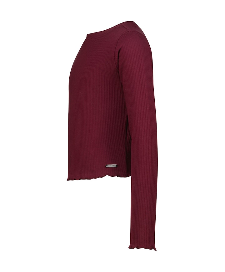 Meisjes longsleeve bordeaux