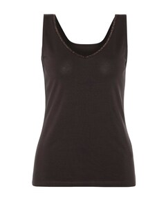 Dames top bruin