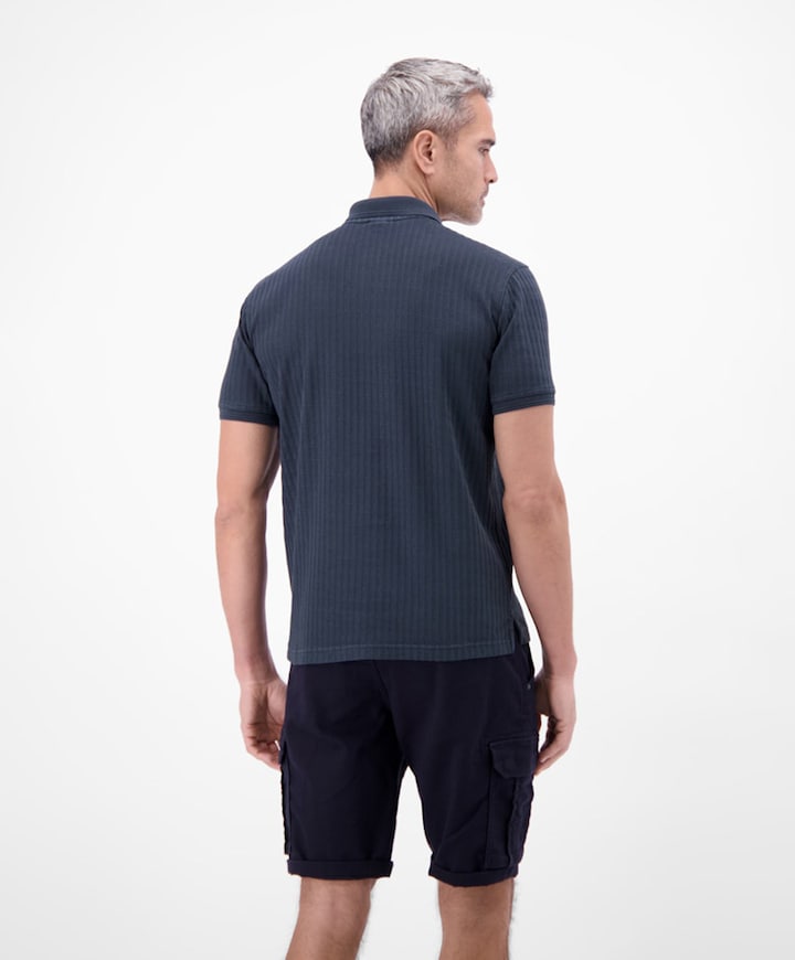 Heren polo blauw