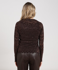 Dames top bruin