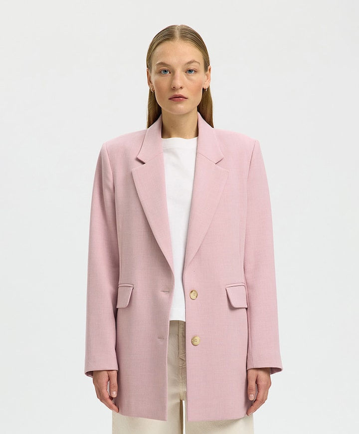 Dames blazer roze