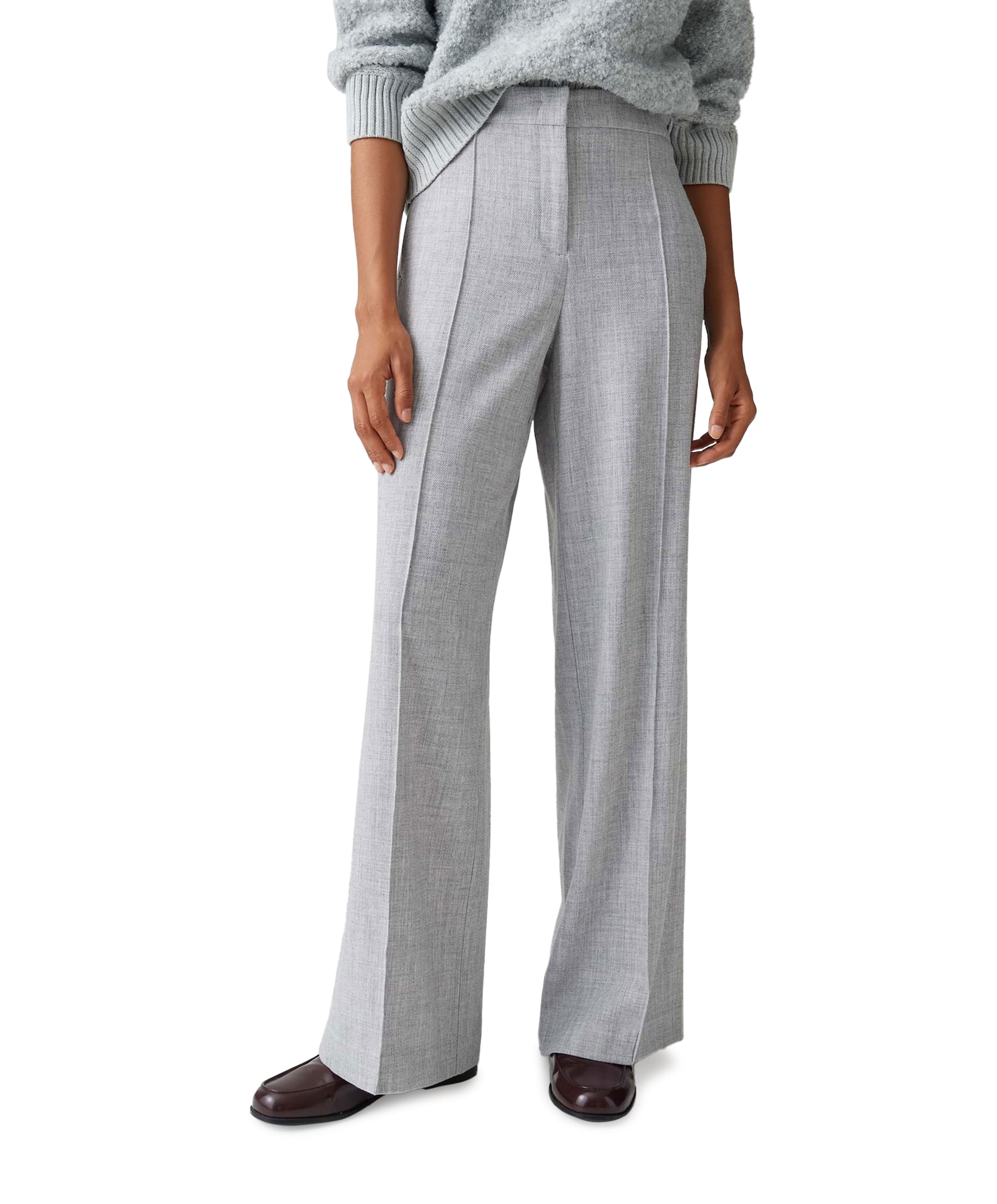 Maiga cozy dames broek grijs