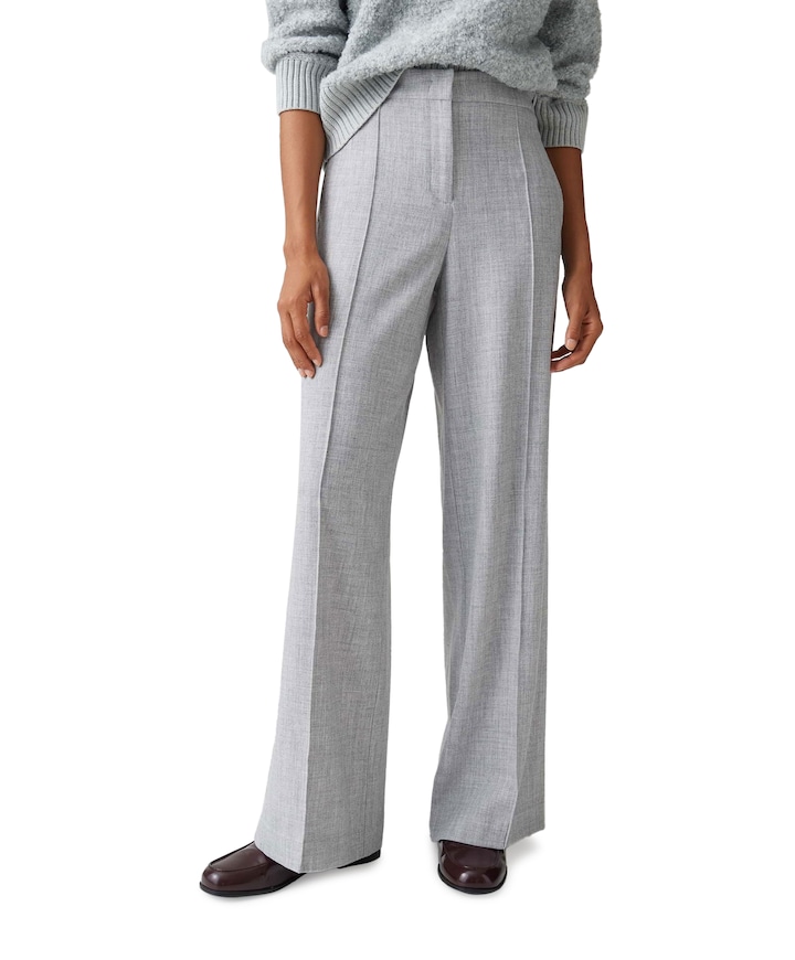 Maiga cozy dames broek grijs