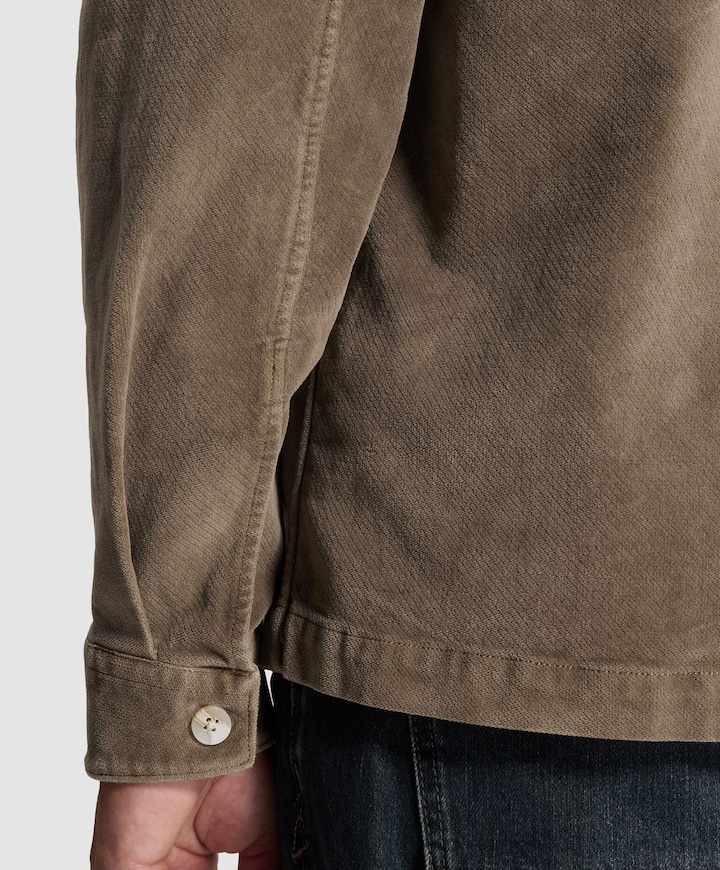 Heren overshirt bruin