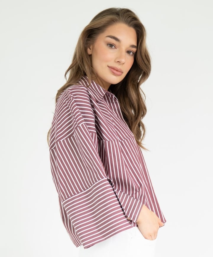 Dames blouse bordeaux