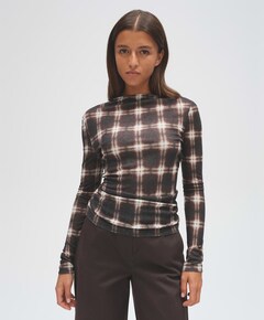 Dames longsleeve bruin
