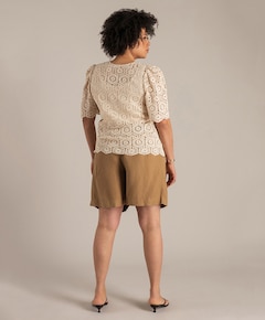 Dames vest beige