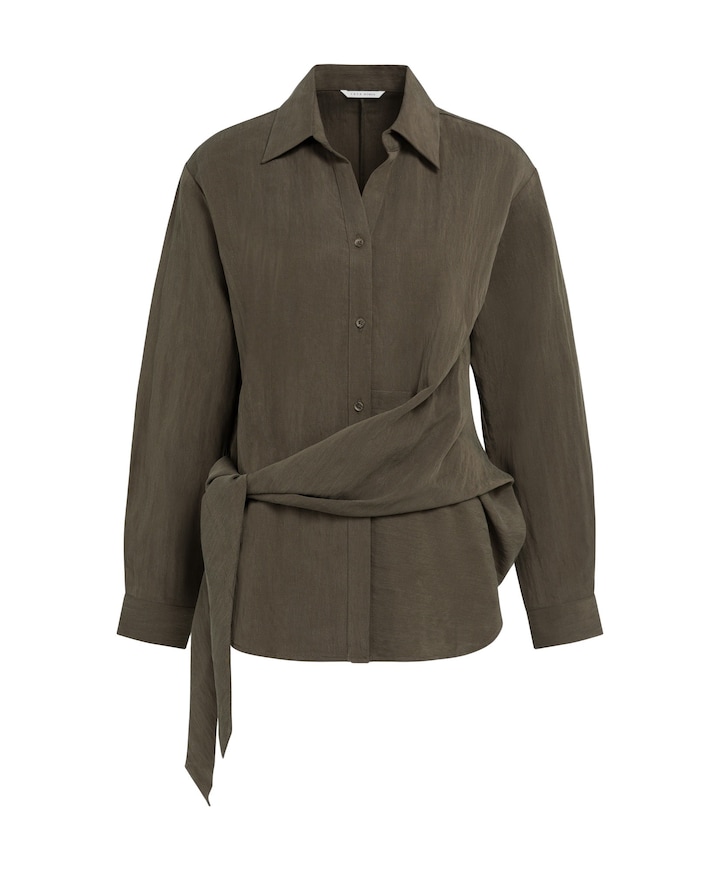 Dames blouse bruin