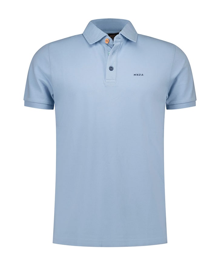 Heren polo blauw