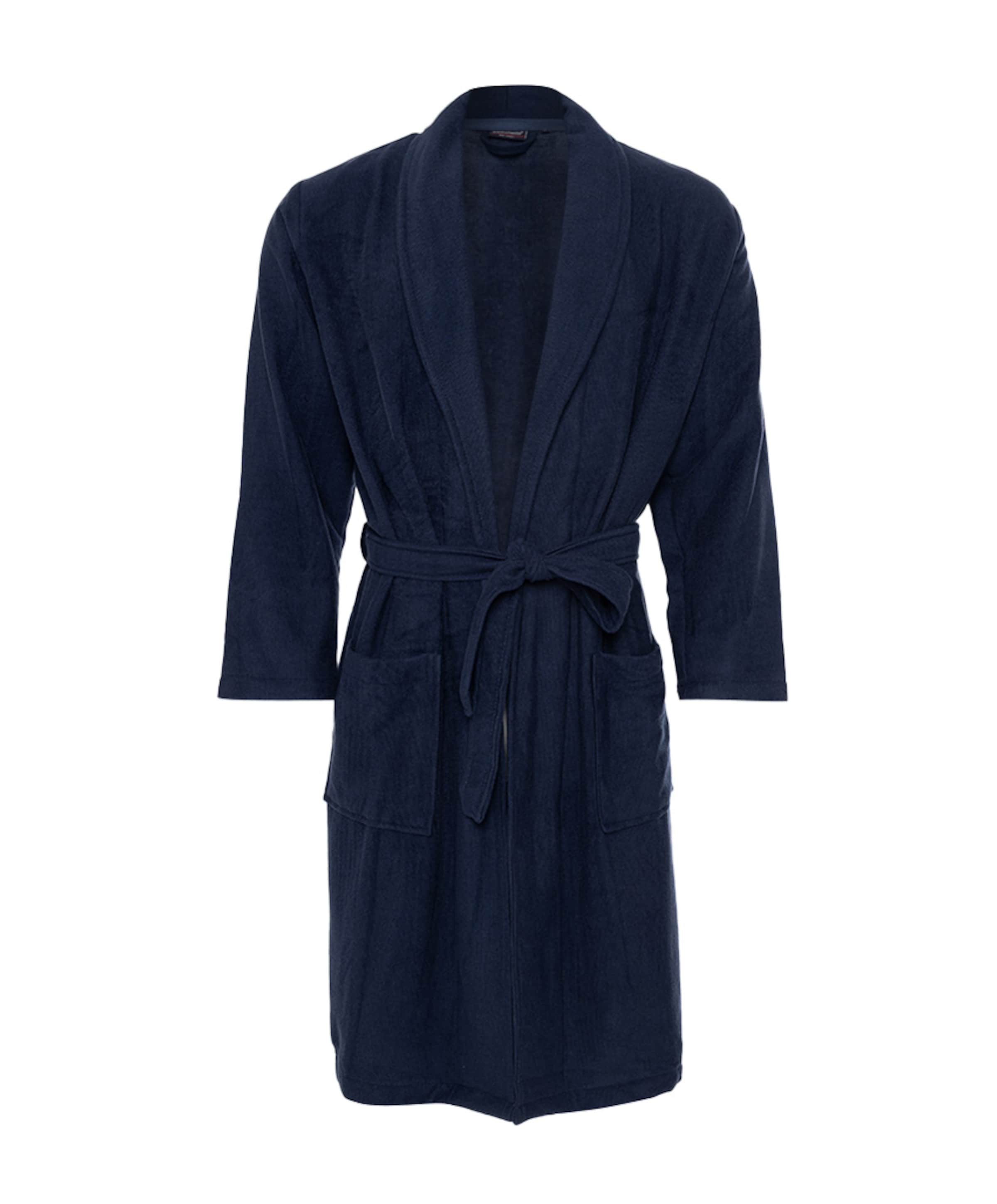 Heren ochtendjas blauw