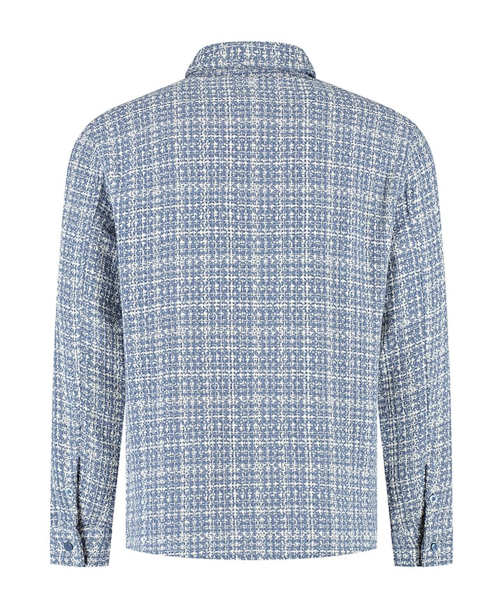Heren overshirt blauw