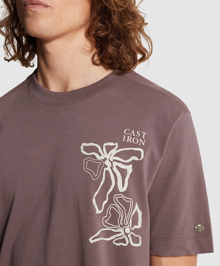 Heren T-shirt paars