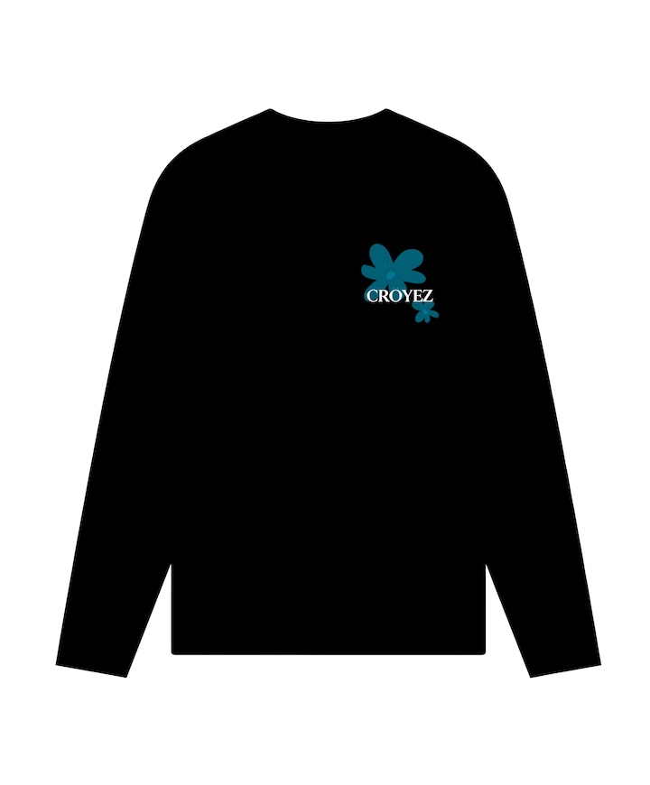 Heren longsleeve zwart