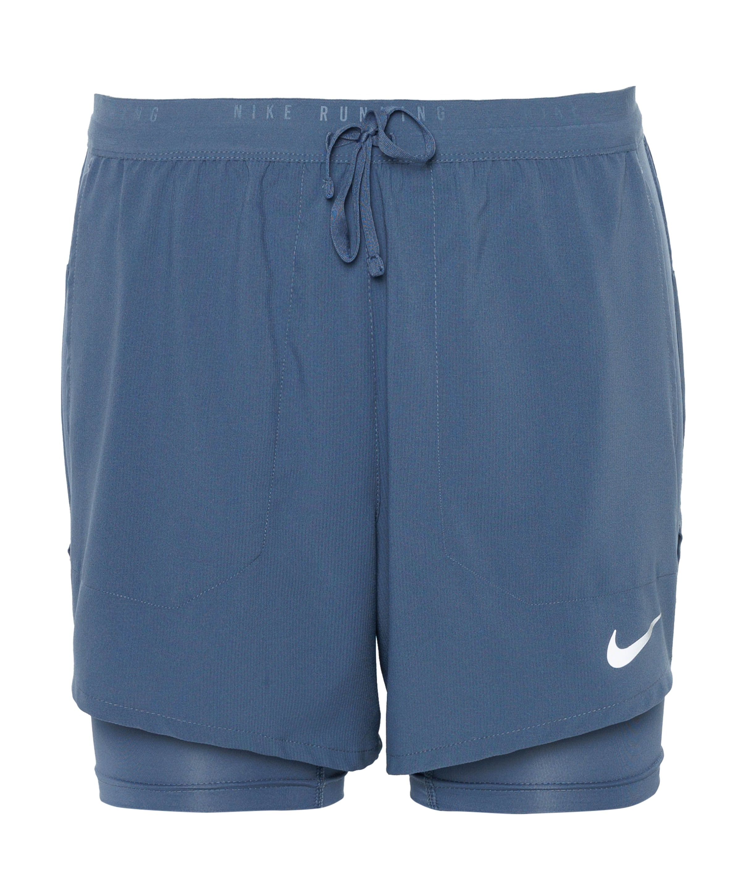 M Nk Df Stride 5in Hybrid Shrt (con heren shorts blauw