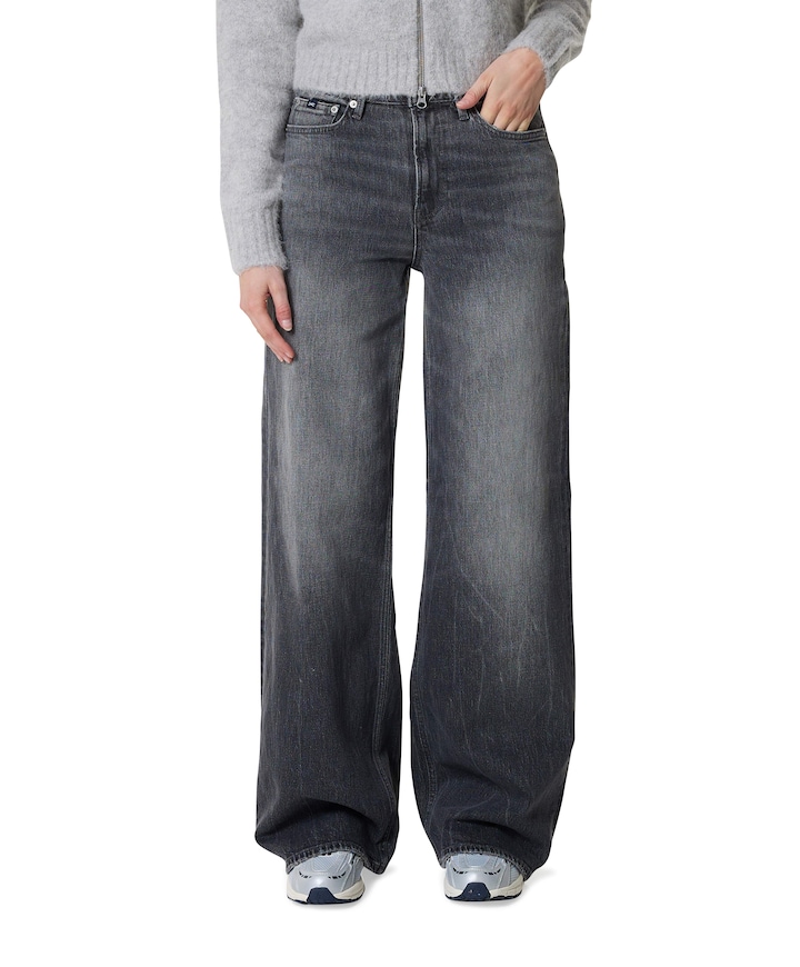MIKU C STRATUS dames jeans grijs