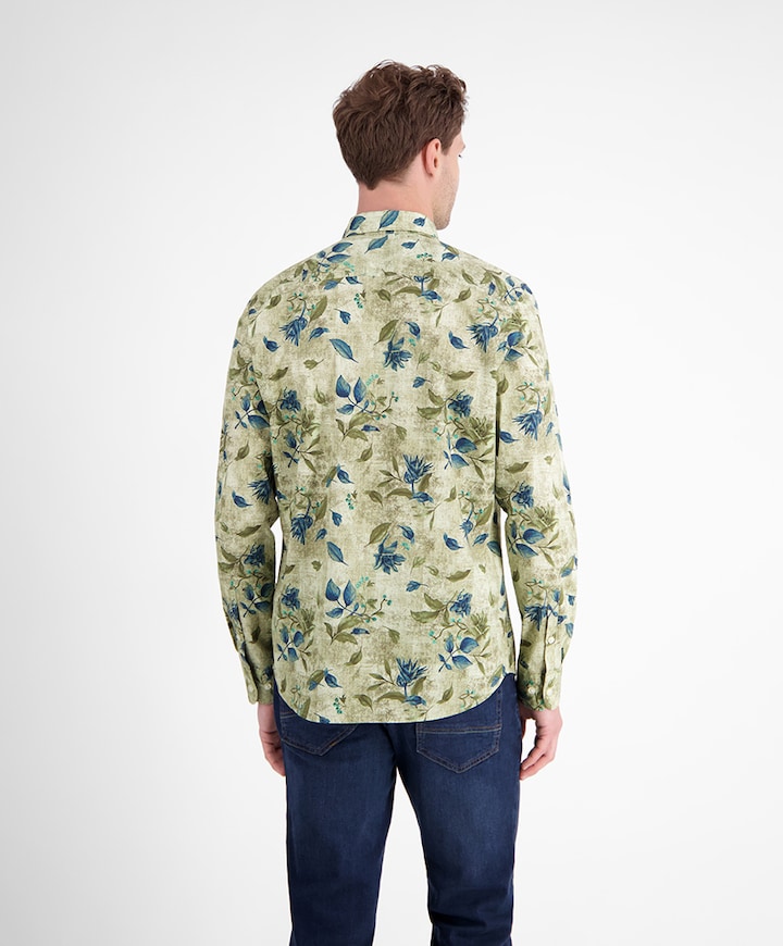 Overhemd lange mouw groen