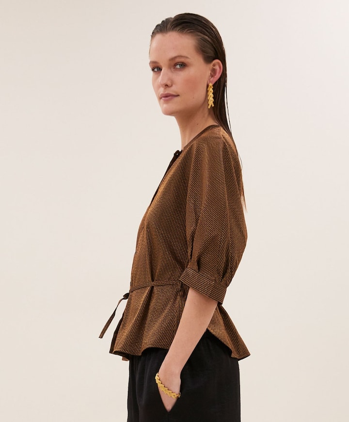 Dames blouse goud
