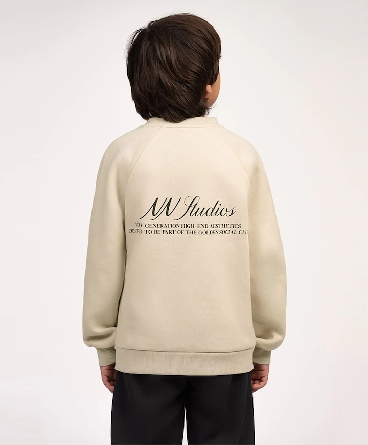 Jongens sweater beige