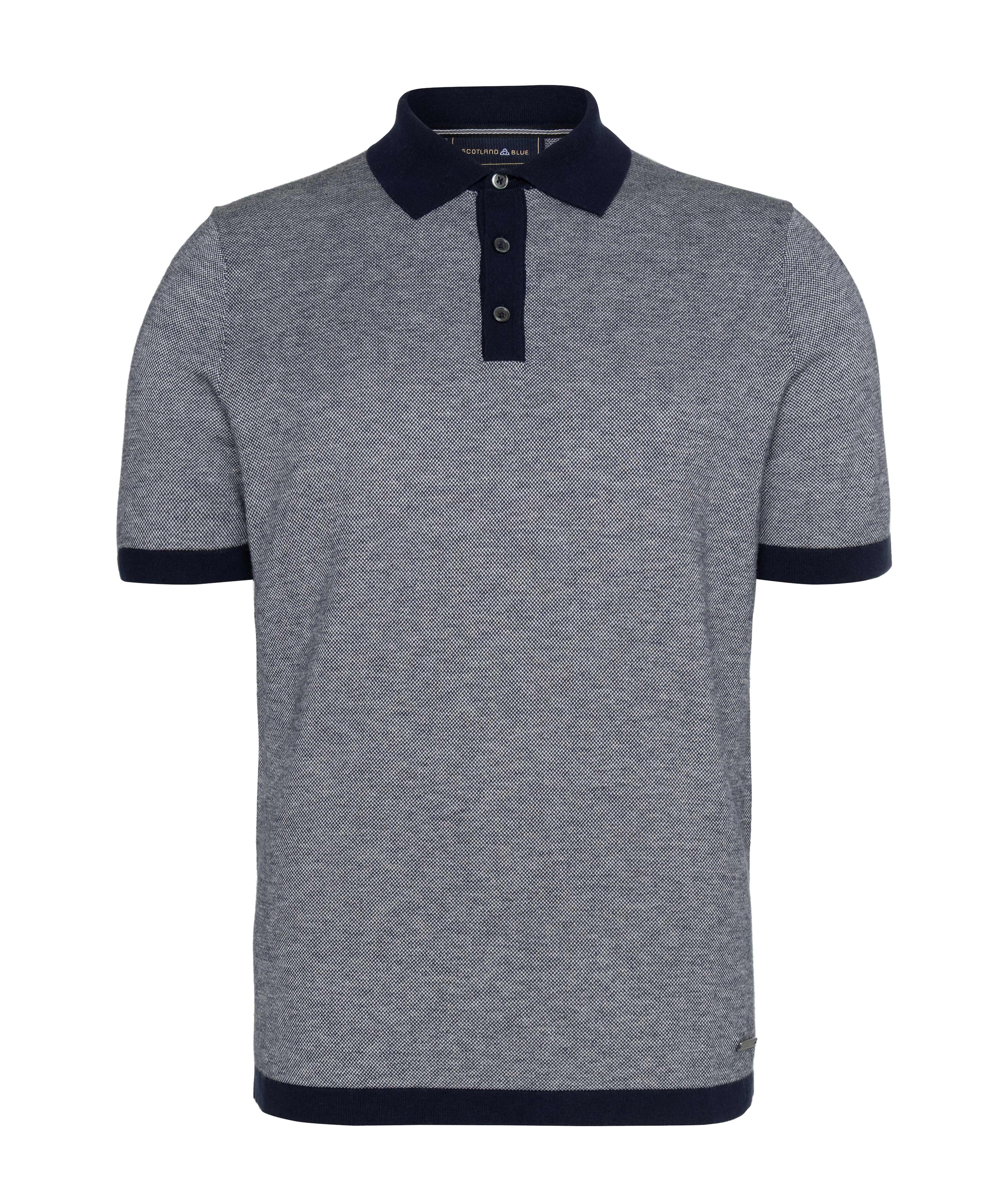 Heren polo blauw