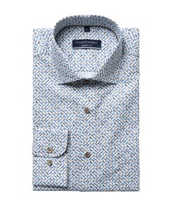 Overhemd lange mouw blauw