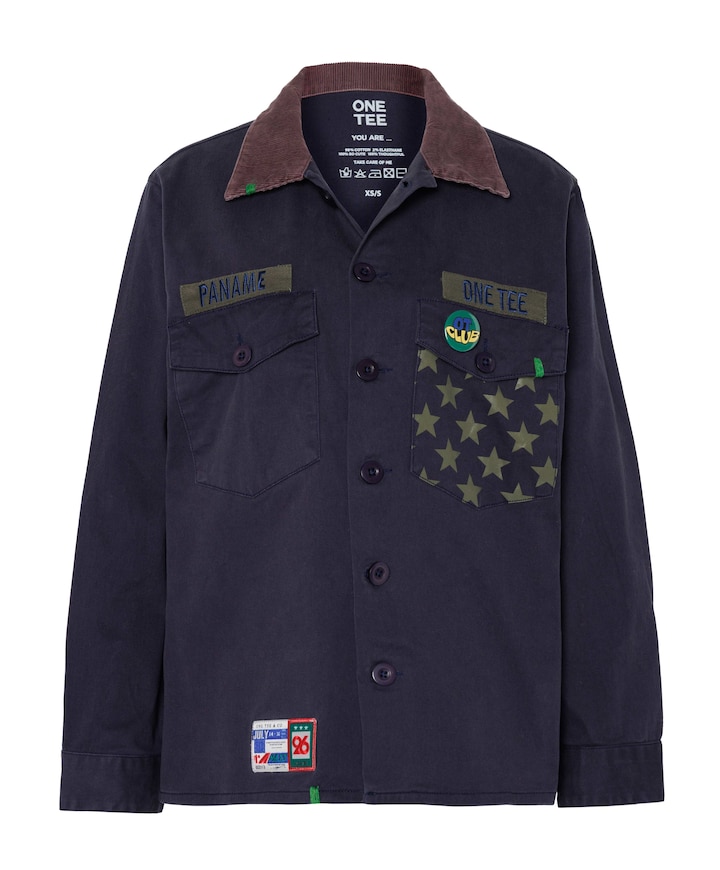 Dames jas blauw