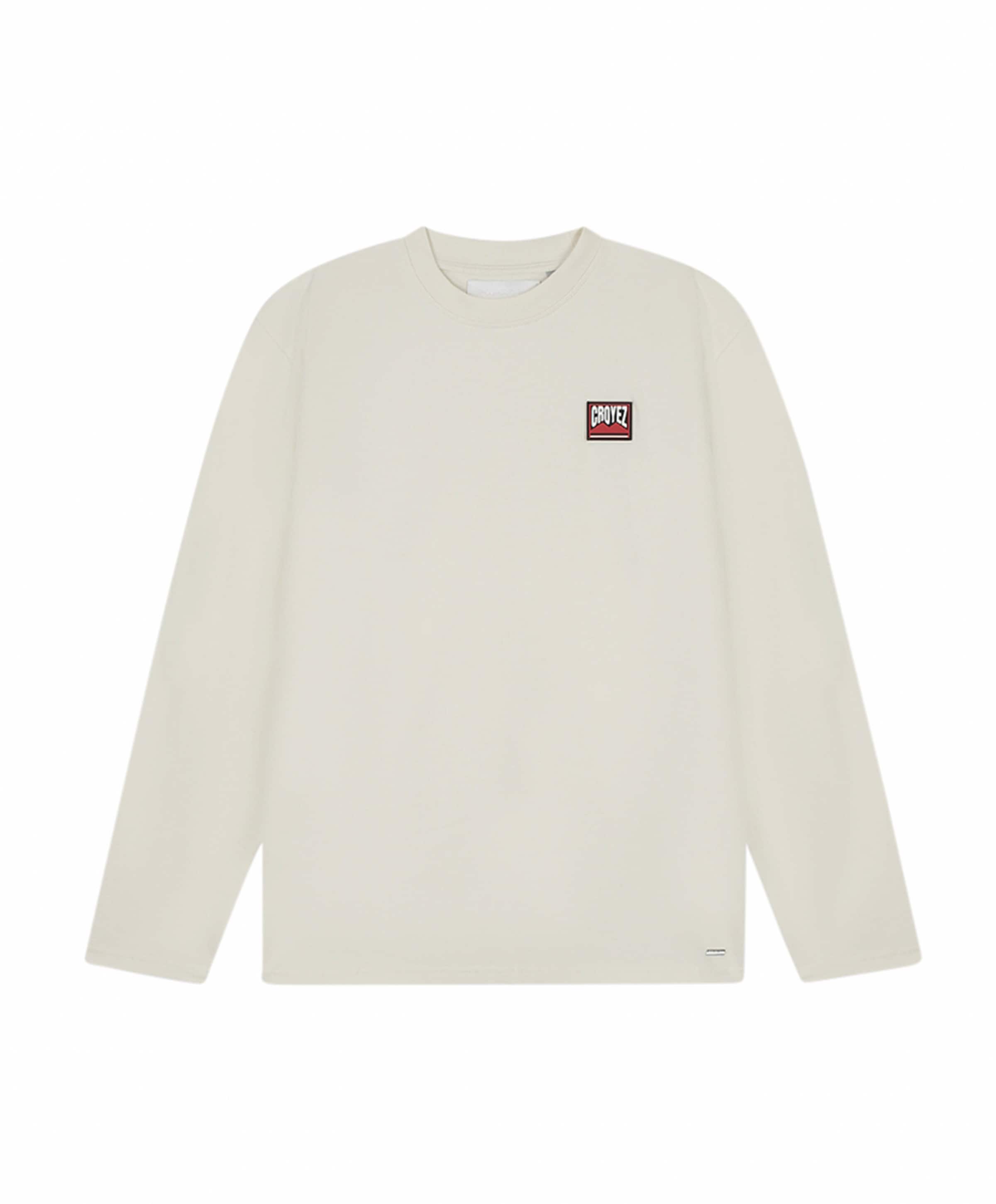 Heren longsleeve ecru