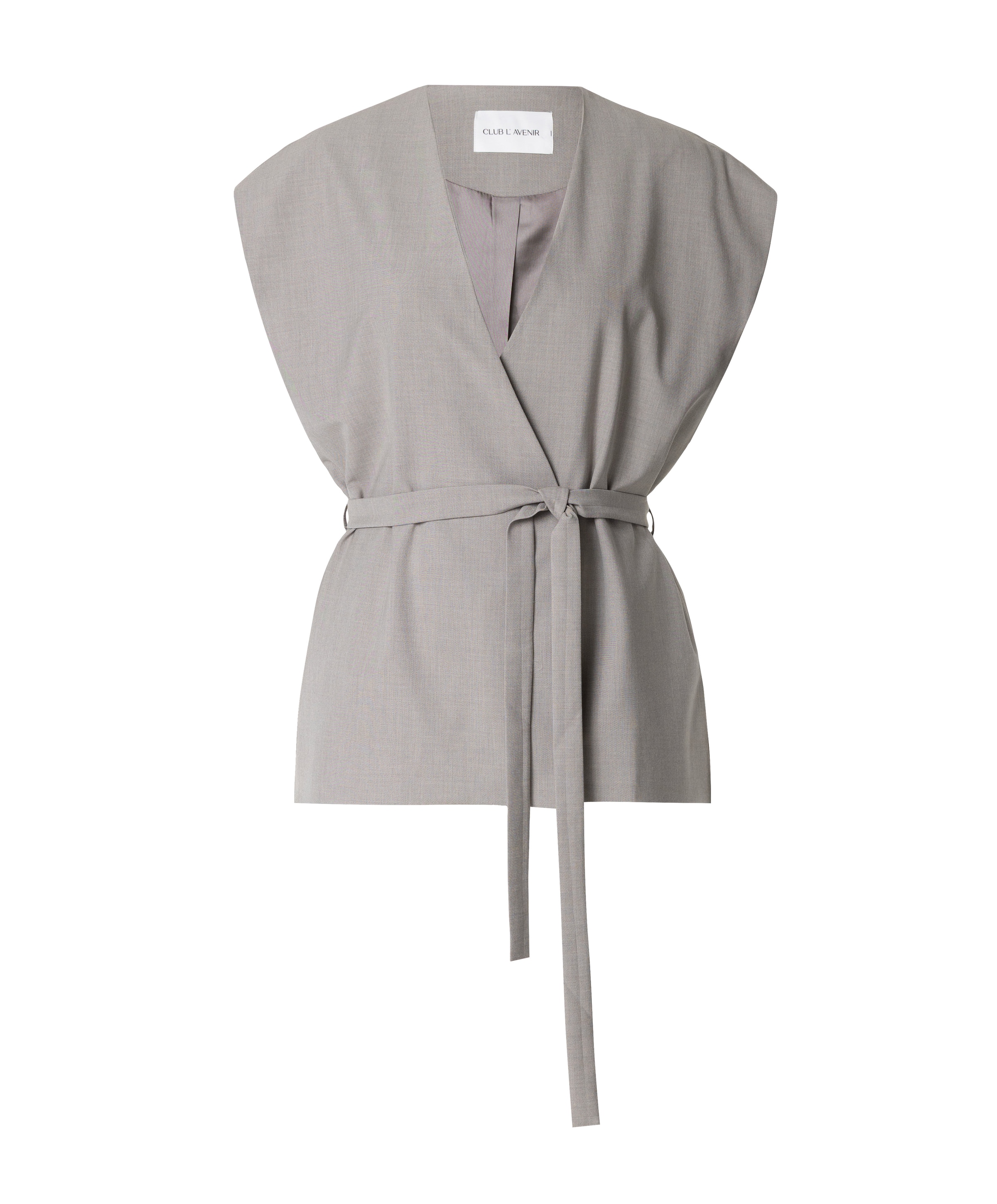 Dames gilet beige