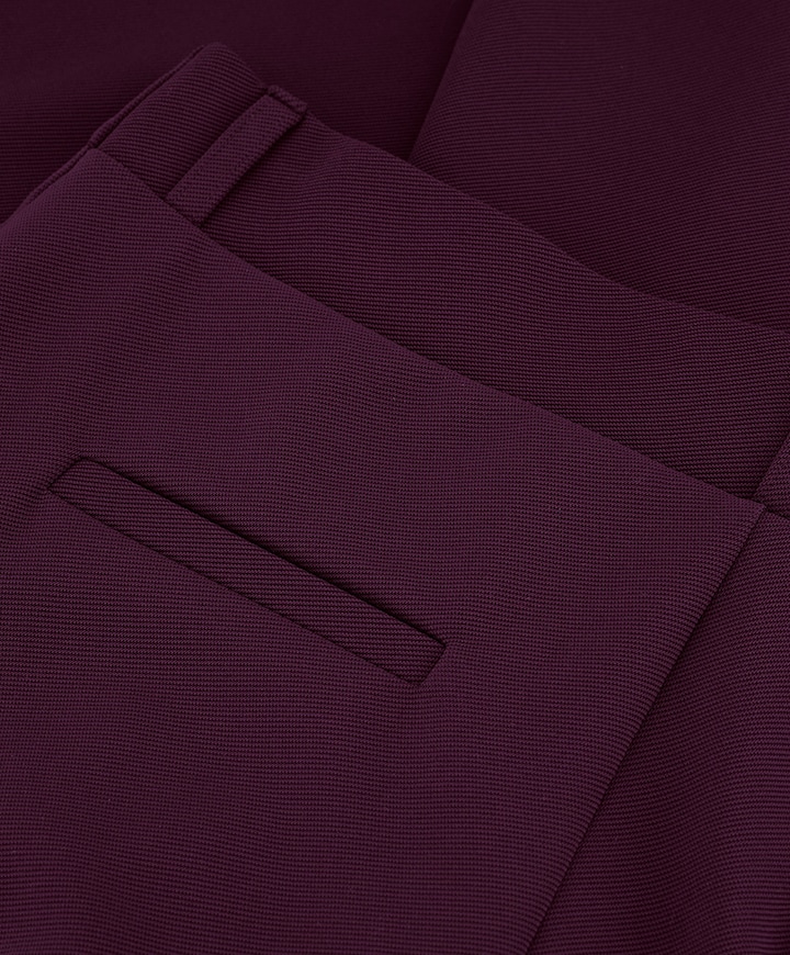 Luz twill trousers dames broek paars