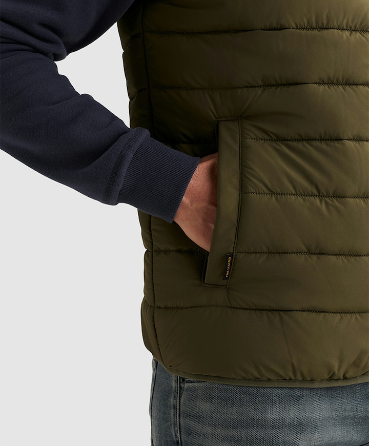 Heren bodywarmer groen