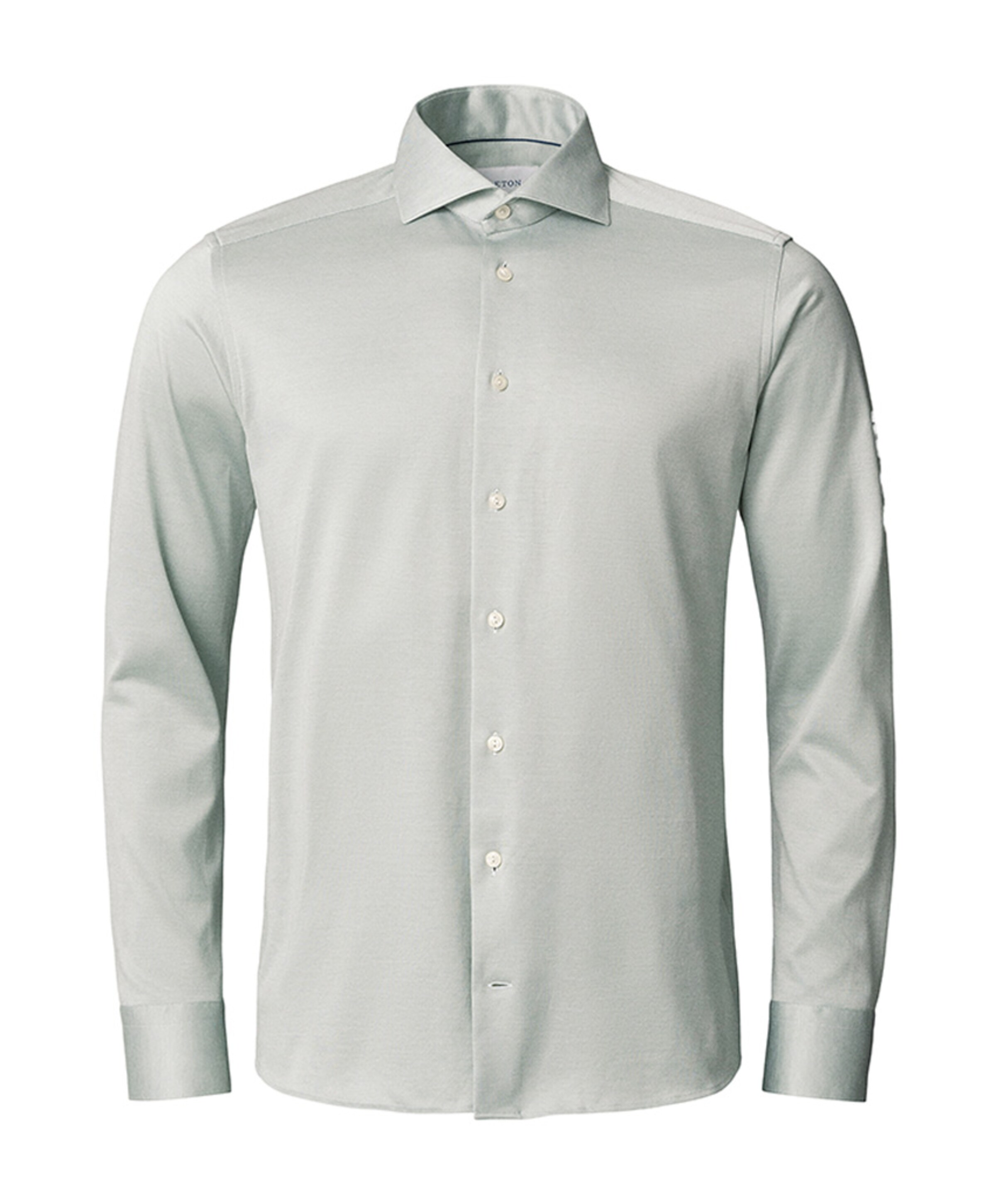 Heren overhemd lange mouw groen