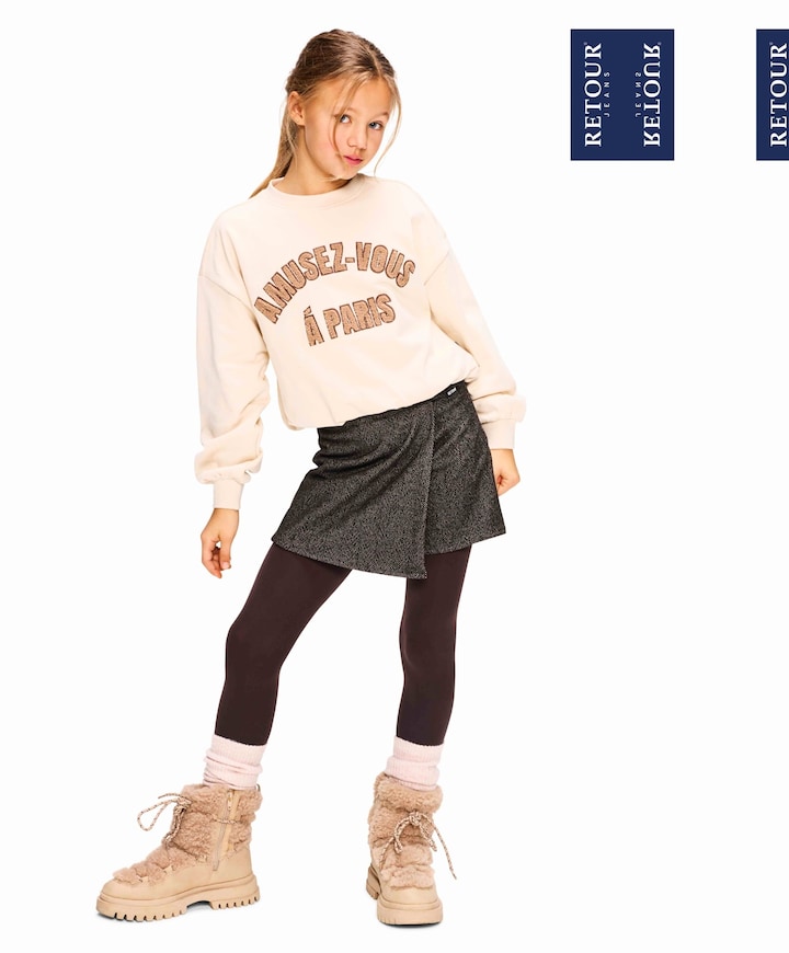 Meisjes trui beige