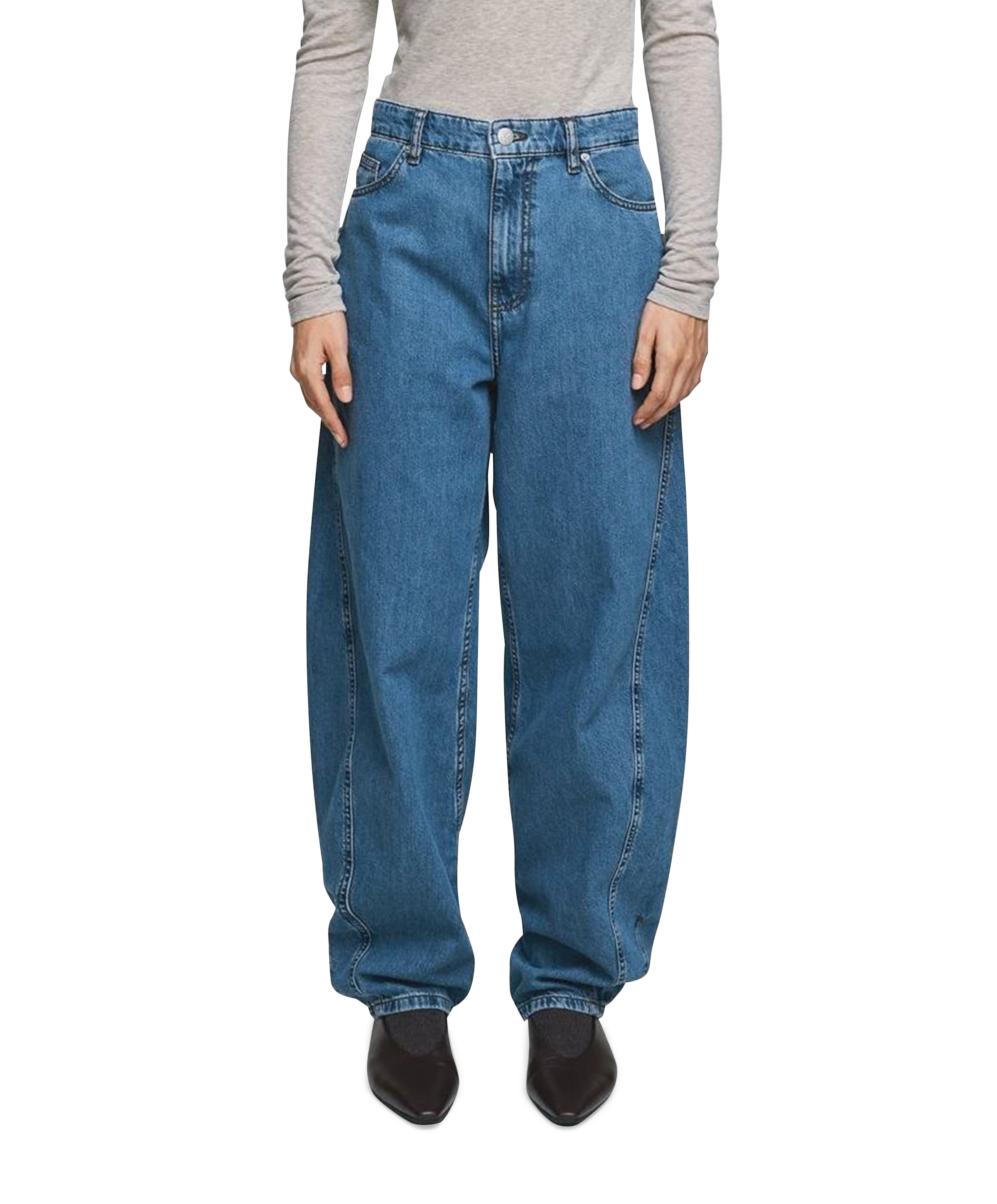 MSCHKobane Lis Barrel jeans blauw