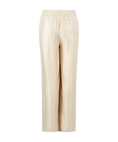 Shimmer Wide-Leg dames broek beige