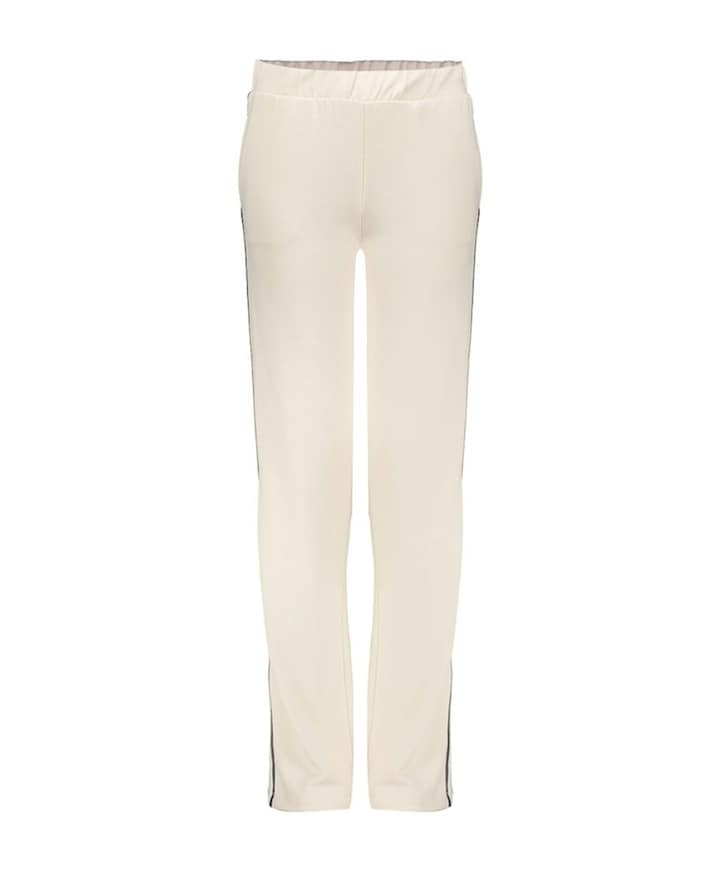 Pants scuba with tape meisjes broek beige