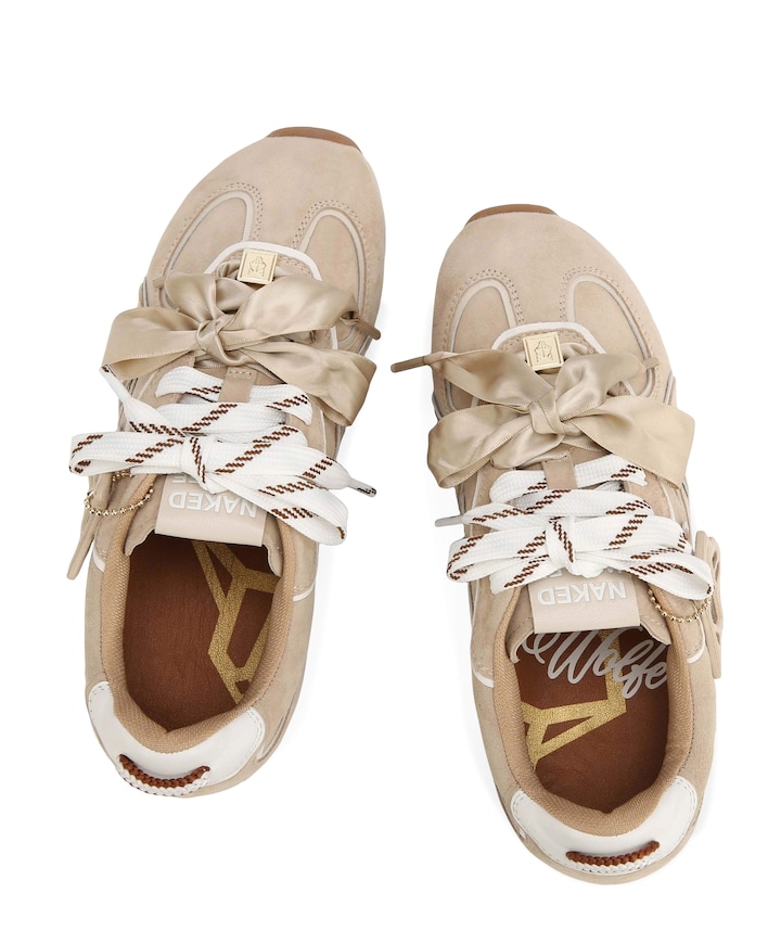 dames sneakers beige