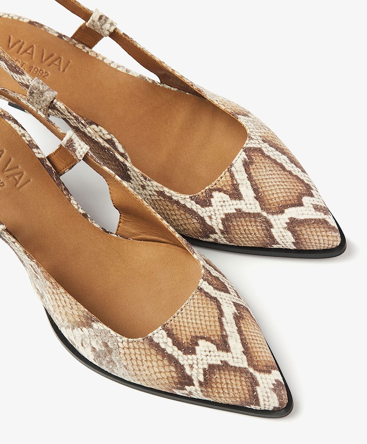 Lea Elina dames slingbacks bruin