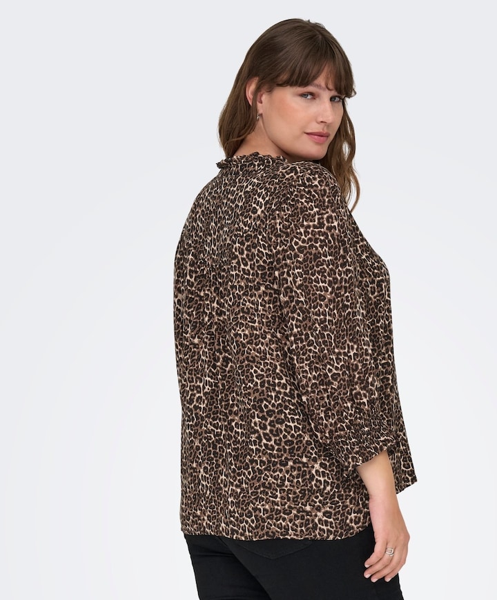 Dames blouse bruin