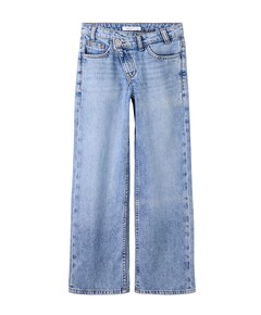 NKFROSE WIDE ASYM CLOSURE JEANS 224 meisjes jeans blauw