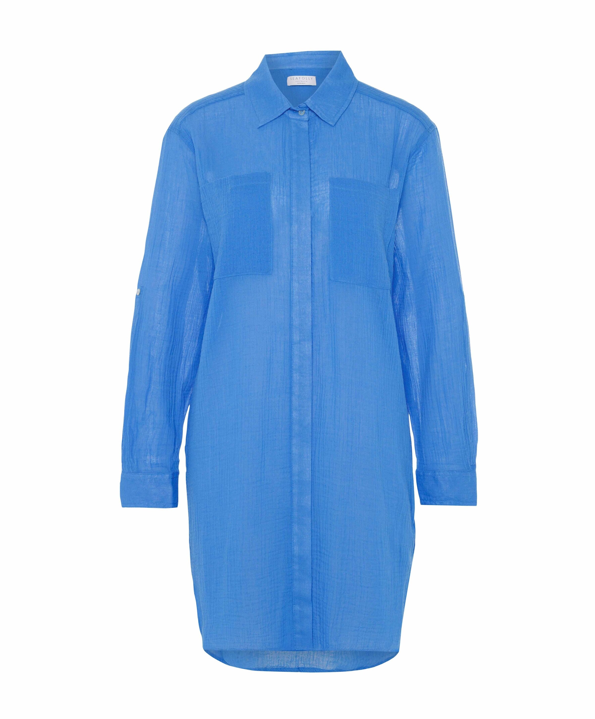 Dames jurk blauw