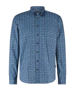 Overhemd lange mouw blauw