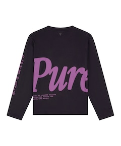 Heren longsleeve bruin