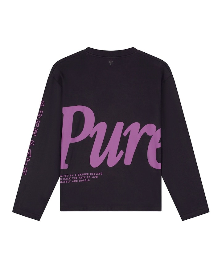 Heren longsleeve bruin