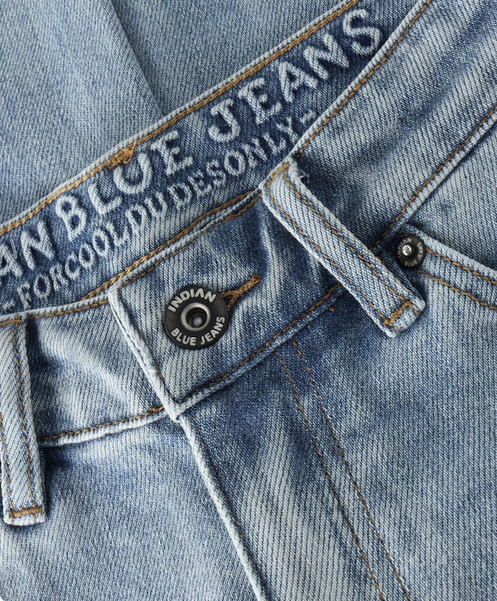 2552 Wide Straight Blue jongens jeans blauw