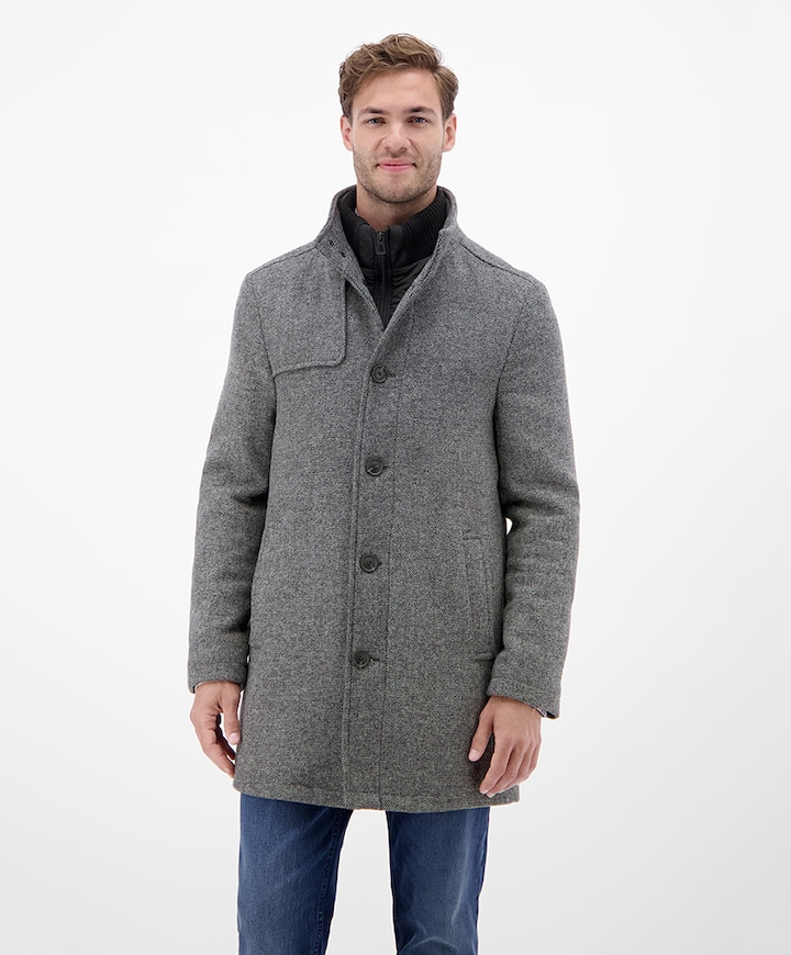 Heren jas grijs