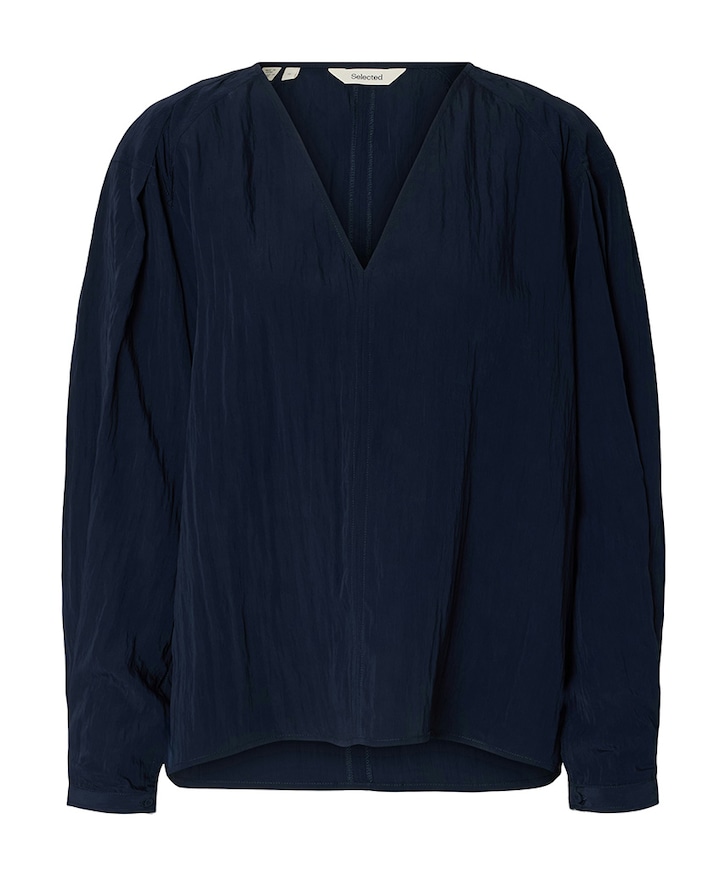 Dames blouse blauw
