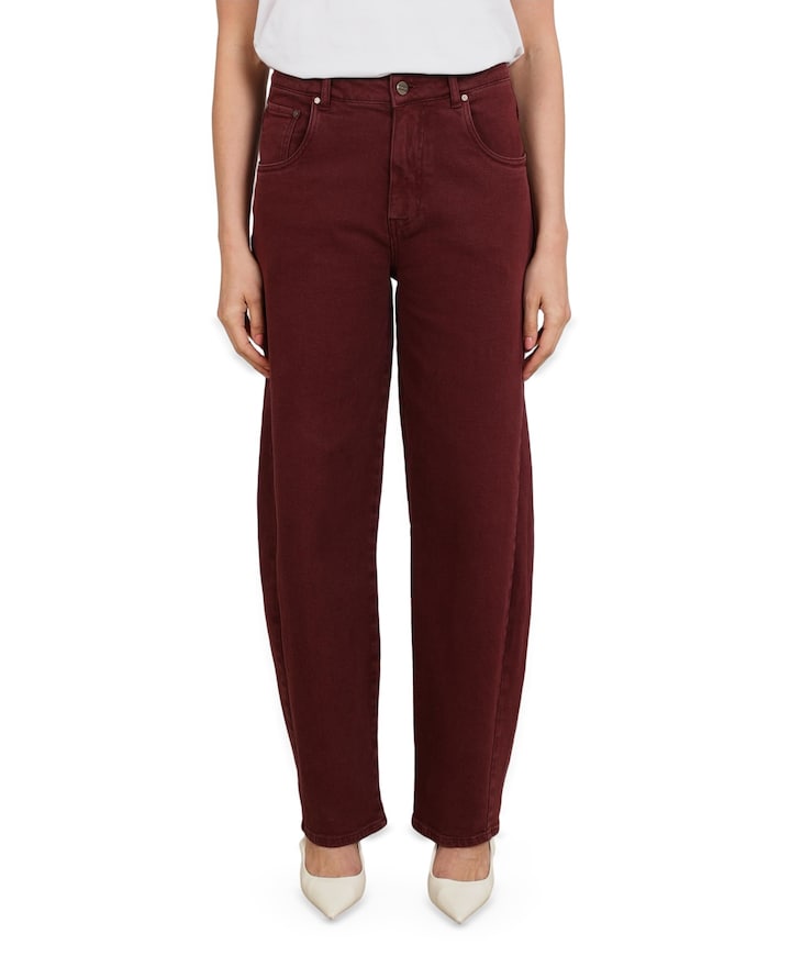 Petra dames jeans bordeaux