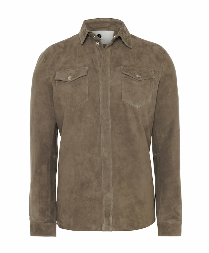 Heren overshirt groen